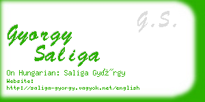 gyorgy saliga business card